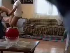 The neighbor spy livecam scene screws the Arabic nasty slut wife.